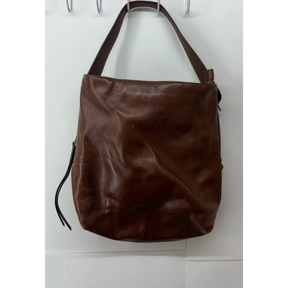 Fossil Maya Hobo Bag, Brown Leather Hobo Purse